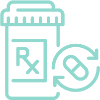 An icon of a prescription pill bottle